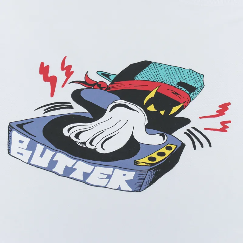 Butter Goods Mens Short Sleeve Spinner T Shirt White