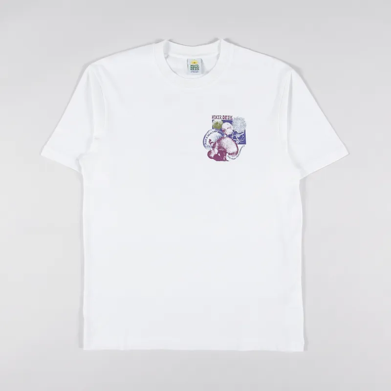 Hikerdelic Sporeswear T Shirt White-1