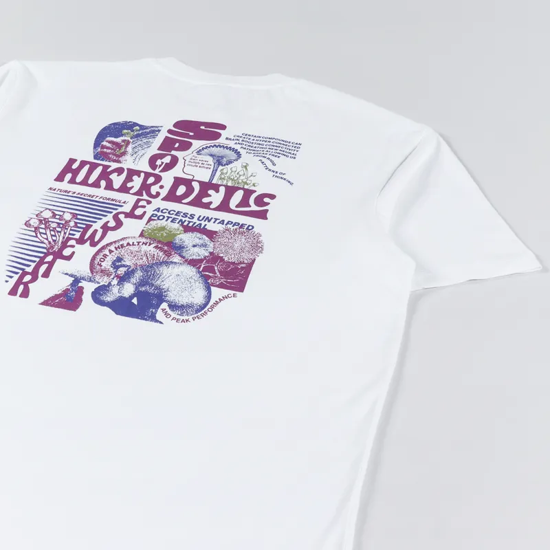 Hikerdelic Sporeswear T Shirt White-4
