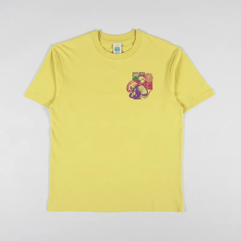 Hikerdelic Sporeswear T Shirt Washed Yellow-1
