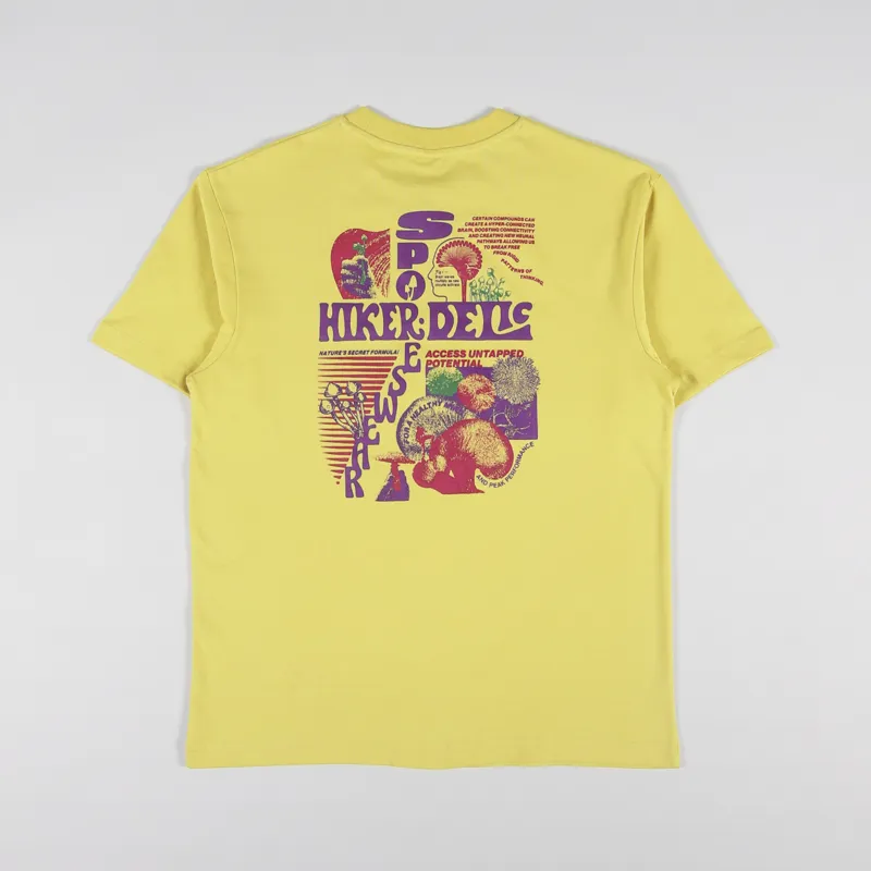 Hikerdelic Sporeswear T Shirt Washed Yellow