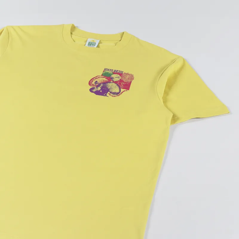 Hikerdelic Sporeswear T Shirt Washed Yellow-2