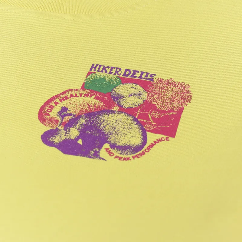 Hikerdelic Sporeswear T Shirt Washed Yellow-3