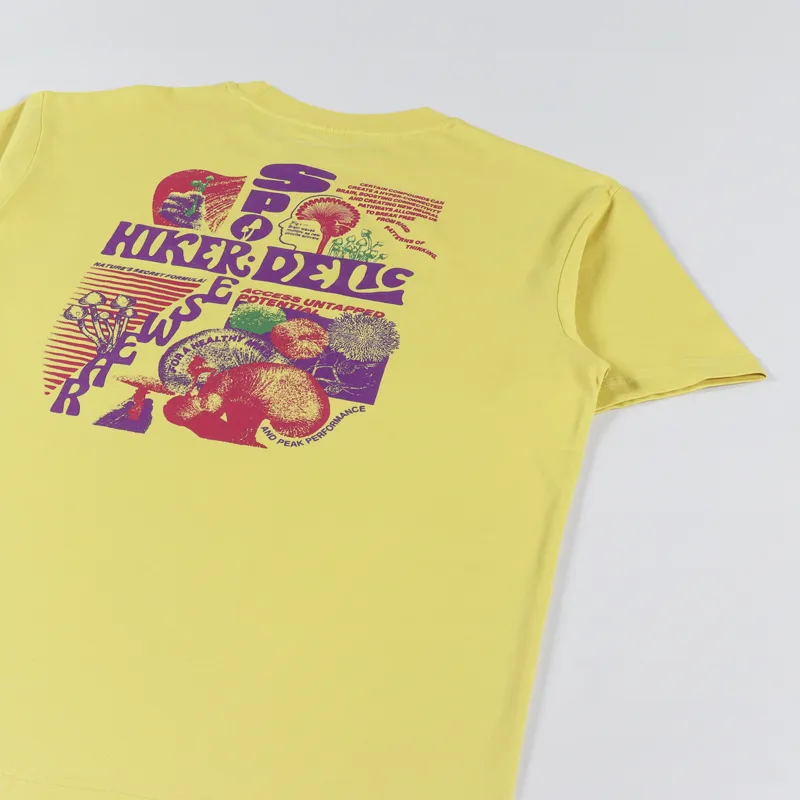 Hikerdelic Sporeswear T Shirt Washed Yellow-4