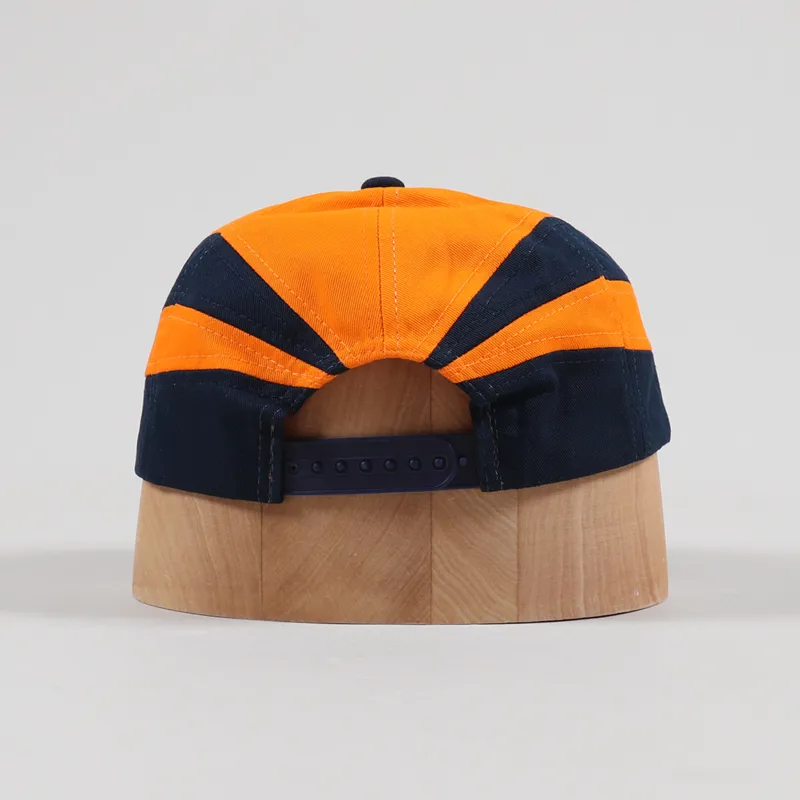 Bronze 56K Sports Snapback Cap Orange Navy-3