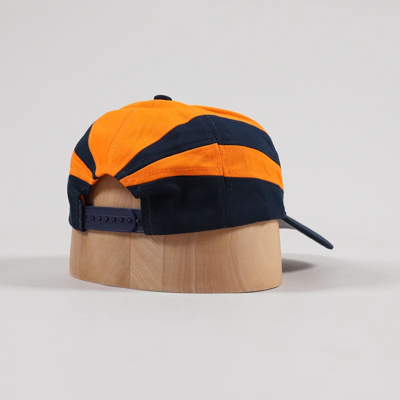 Bronze 56K Sports Snapback Cap Orange Navy-1