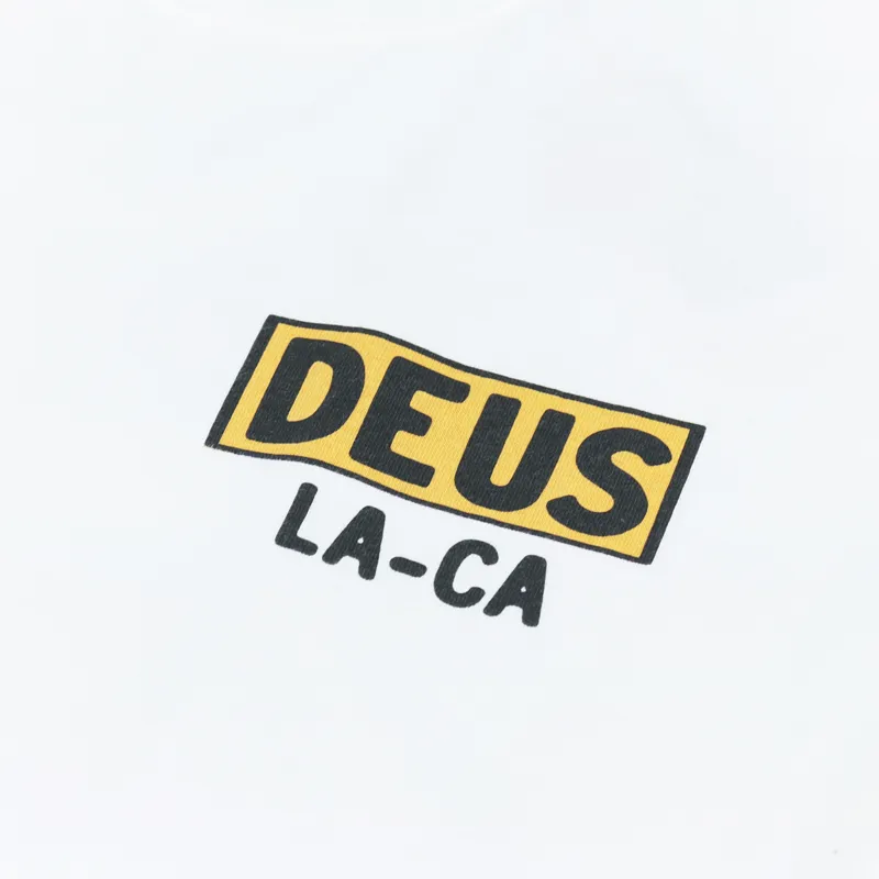 Deus Ex Machina Super Stitious T Shirt Vintage White-5