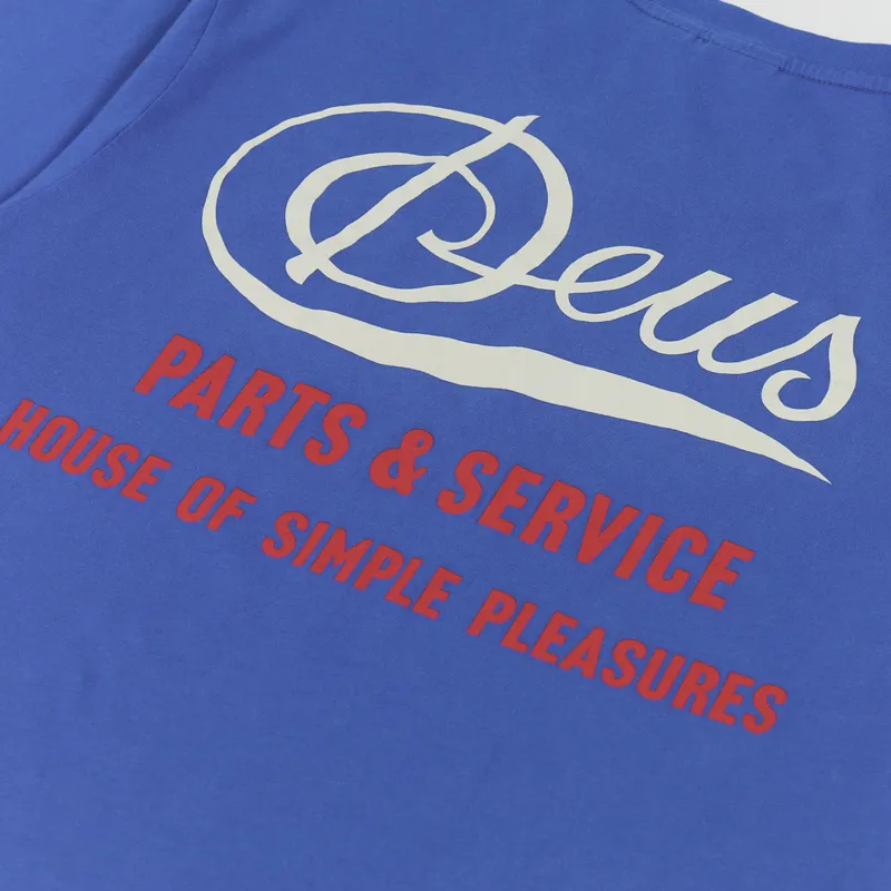 Deus Ex Machina Sparks T Shirt True Blue-4