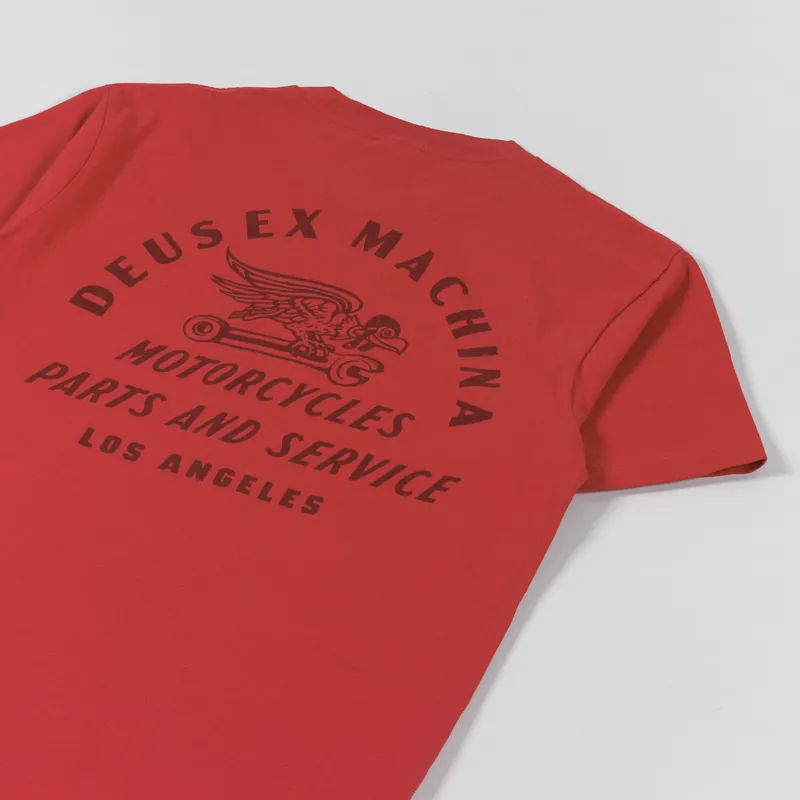 Deus Ex Machina Sparrows Plight T Shirt Ribbon Red-2