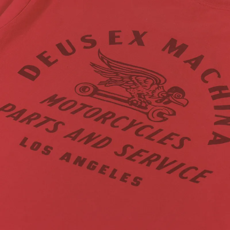 Deus Ex Machina Sparrows Plight T Shirt Ribbon Red-4