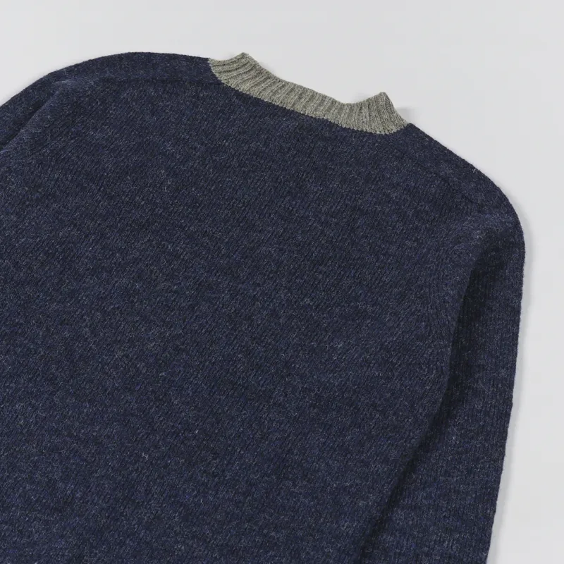 Working Class Heroes x Country Of Origin Seamless Crew Sweater Contra-Rib Fenland Vintage Heather-3
