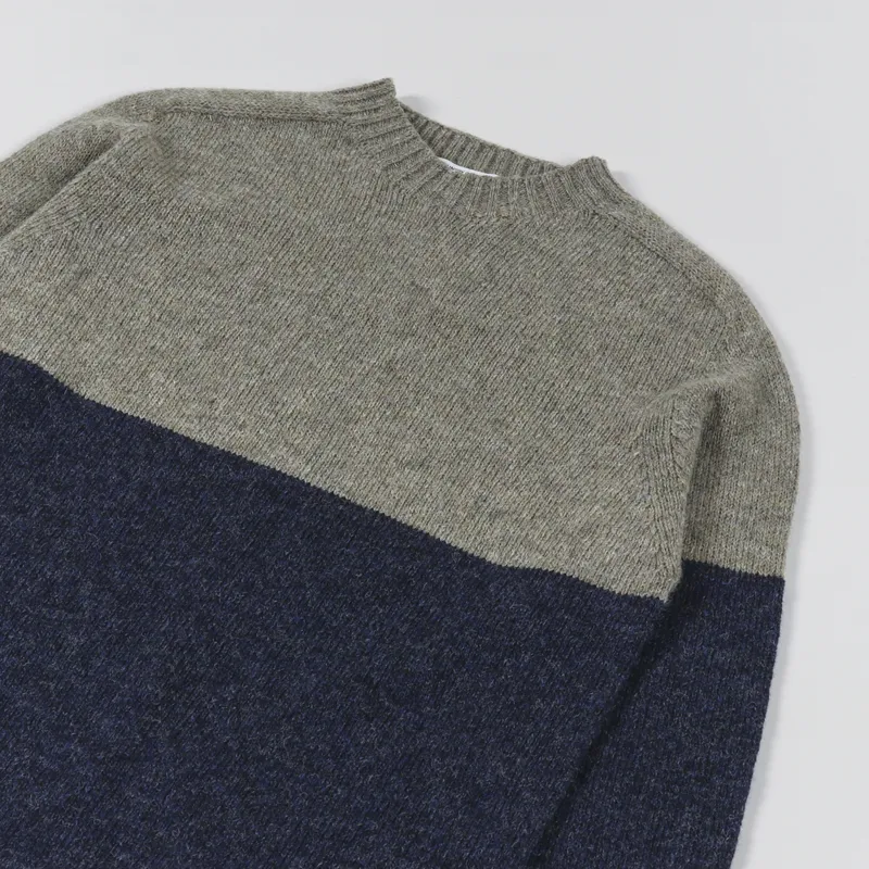 Working Class Heroes x Country Of Origin Seamless Crew Sweater Half Fenland Vintage Heather-2