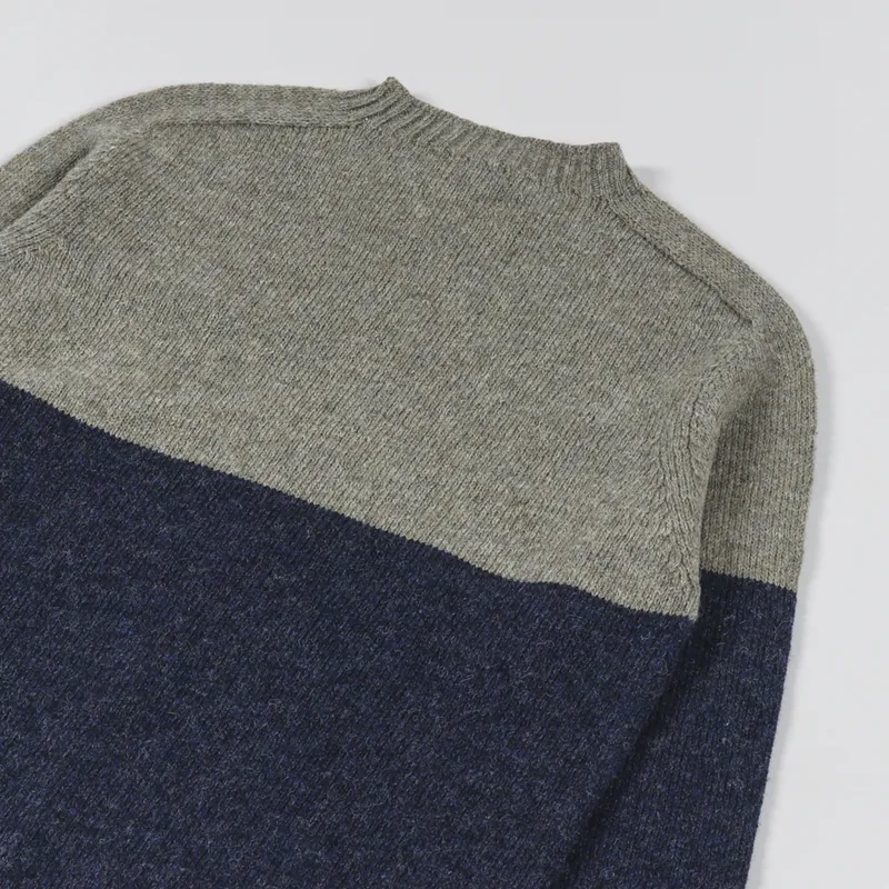 Working Class Heroes x Country Of Origin Seamless Crew Sweater Half Fenland Vintage Heather-3