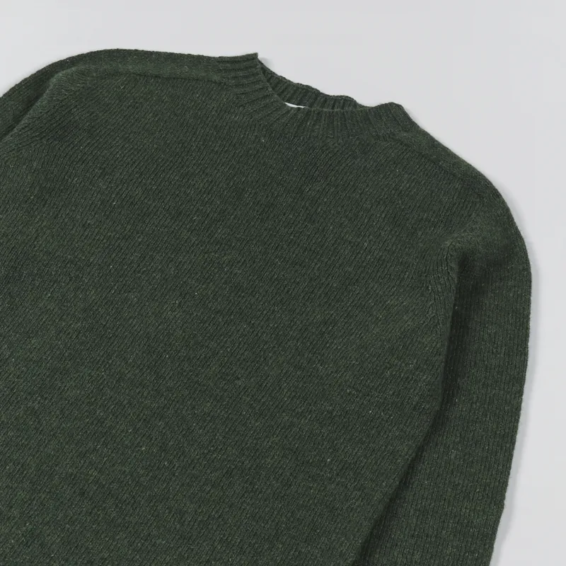 Country Of Origin Seamless Crew Sweater Dark Green-2