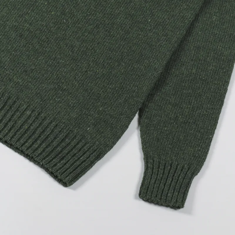 Country Of Origin Seamless Crew Sweater Dark Green-5