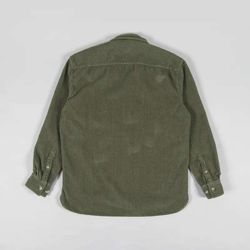 Armor Lux Corduroy Overshirt Military Khaki-1