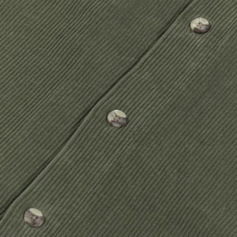 Armor Lux Corduroy Overshirt Military Khaki-4