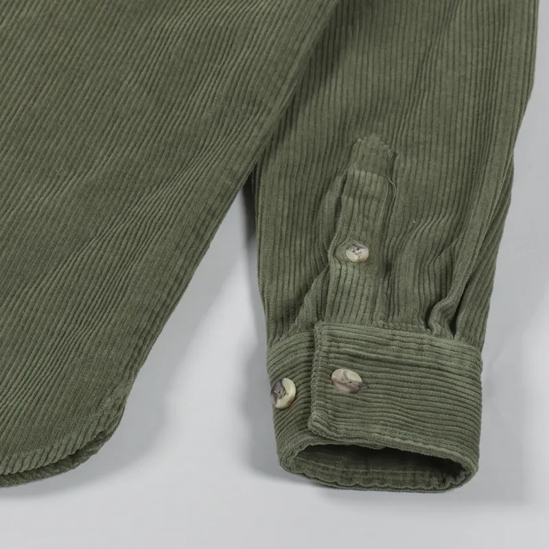 Armor Lux Corduroy Overshirt Military Khaki-7