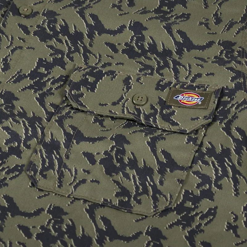 Dickies Drewsey Short Sleeve Work Shirt Digi Camouflage-1