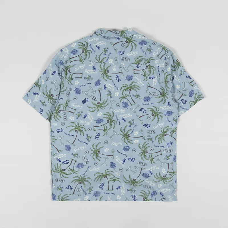 Carhartt WIP Mirage Shirt Print Frosted Blue-1