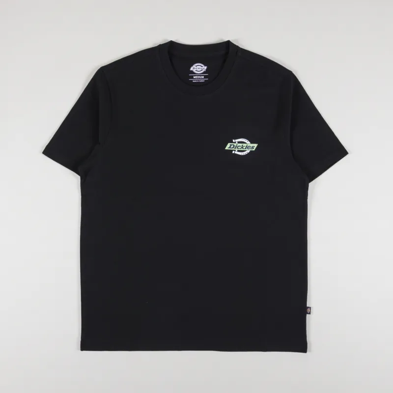 Dickies Ruston T Shirt Black Quiet Green-1