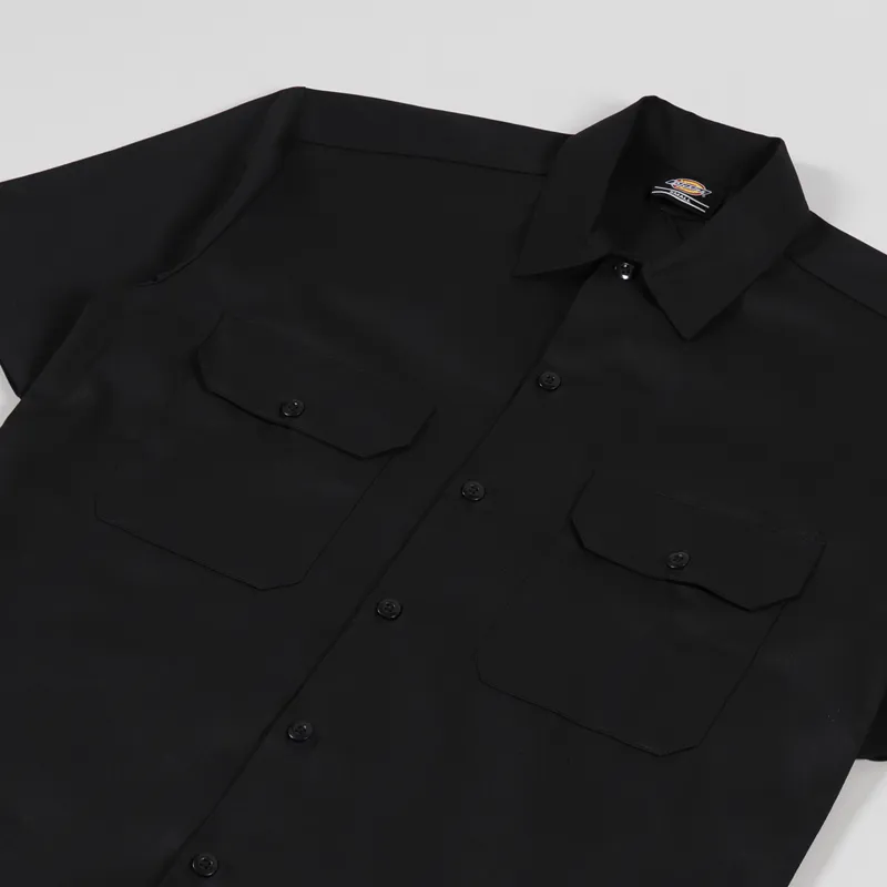 Dickies Short Sleeve Work Shirt Black-1