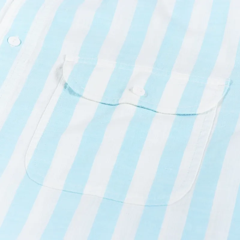 Levi's Skateboarding Short Sleeve Woven Shirt White Blue-2