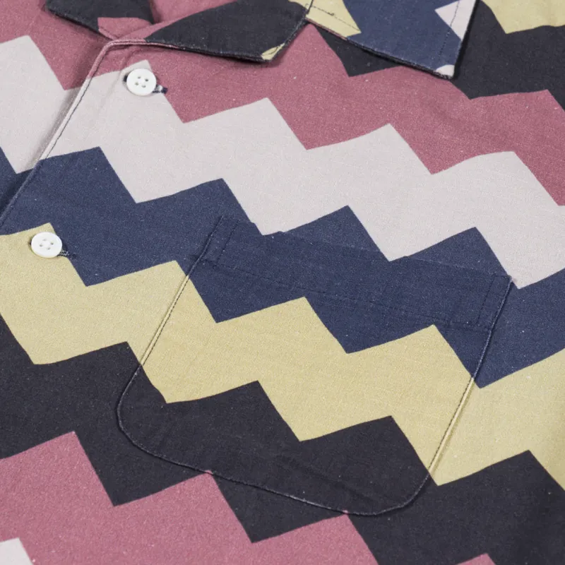 Far Afield Stachio Shirt Ripstop Zig Print-2