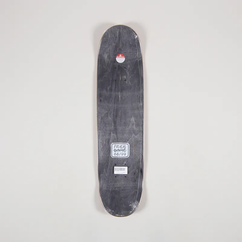 Free Dome Stacked Logo Deck Orange 8.0 Inch-1