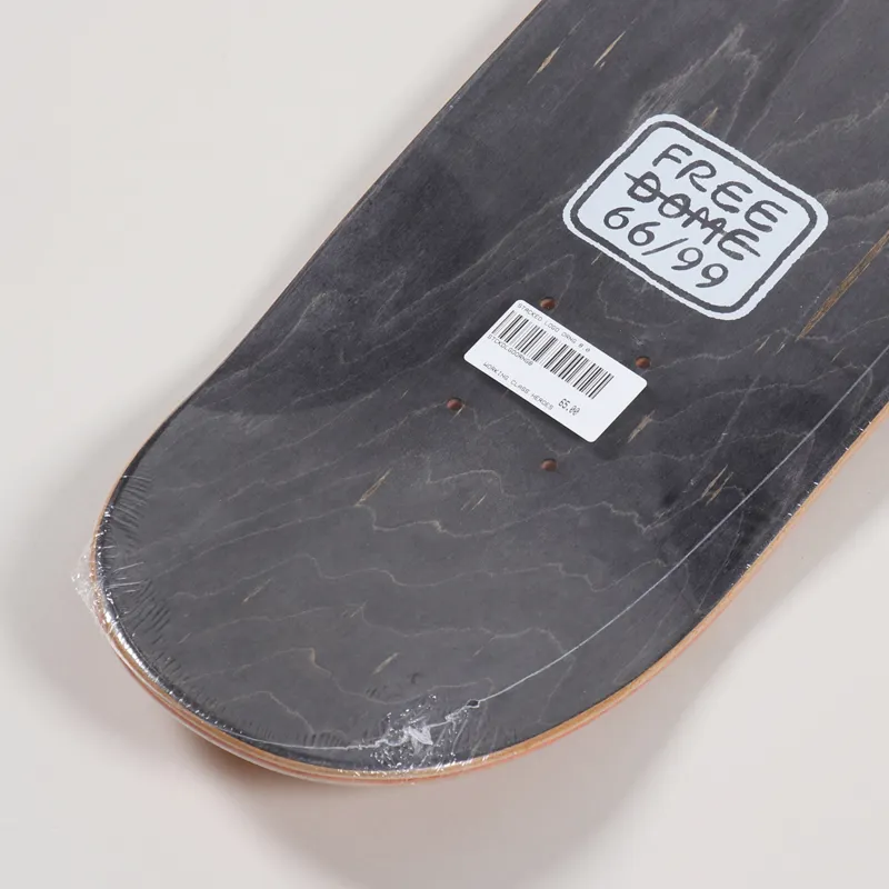 Free Dome Stacked Logo Deck Orange 8.0 Inch-3