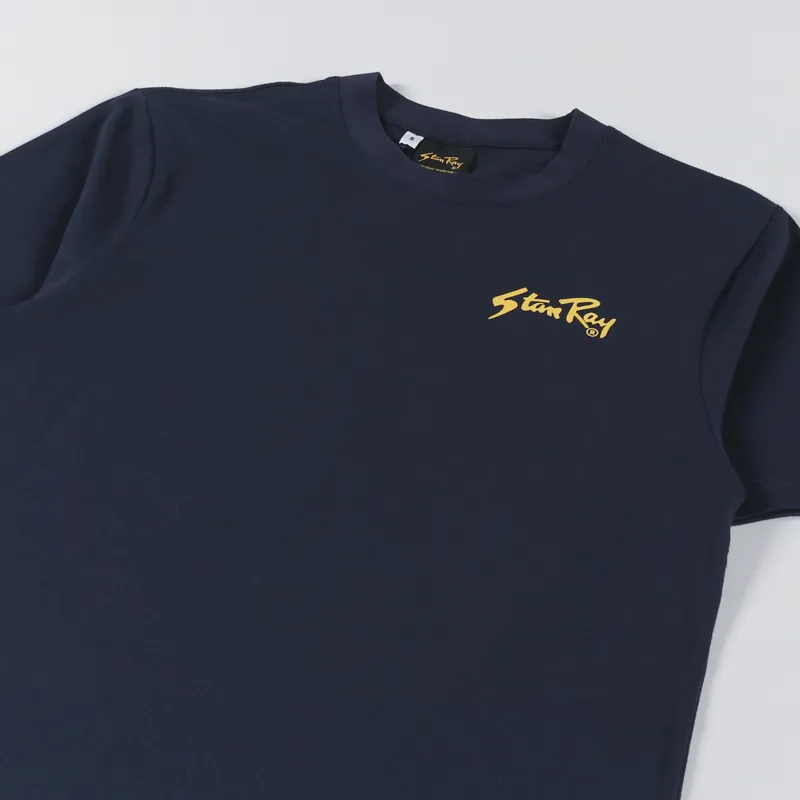 Stan Ray Stan T Shirt Navy Sunset Yellow-3