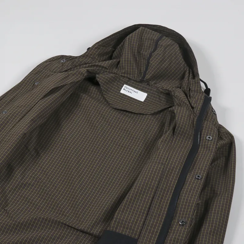 Universal Works Stayout Jacket Brown CONY Check-4