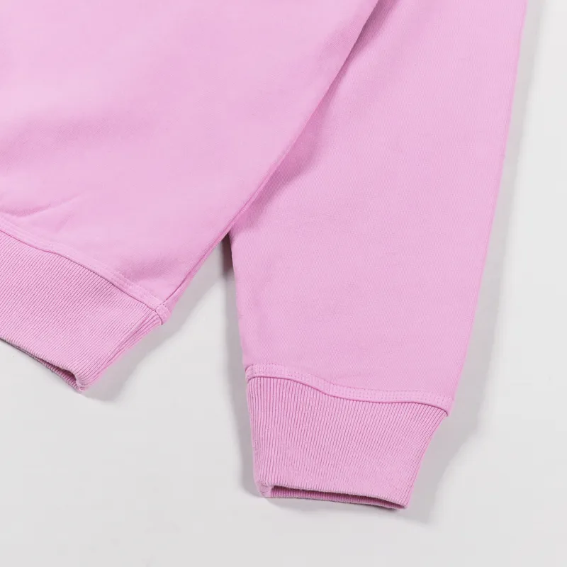 Stussy Stock Logo Crew Sweat Pink-6