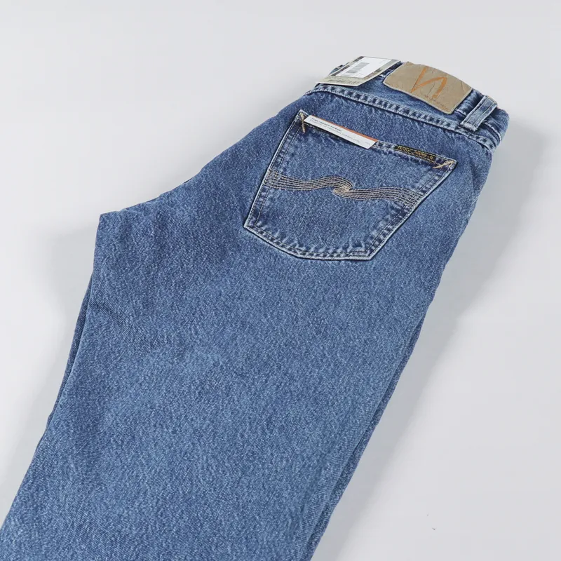 Nudie Jeans Steady Eddie II Wavy Blues-4