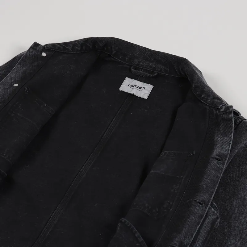 carhartt Stetson Jacket L ブラック Carhartt WIP Mens Stetson Workwear Cotton Work Jacket Black