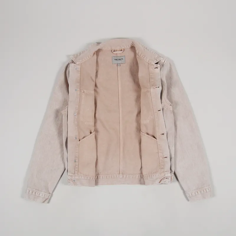 Carhartt WIP Mens Stetson Jacket Dusty Hamilton Brown Worn Washed