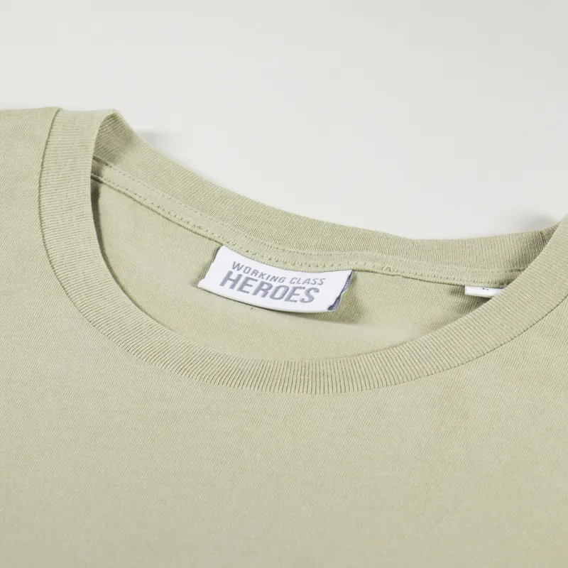 Working Class Heroes Still Life T Shirt Sage-7