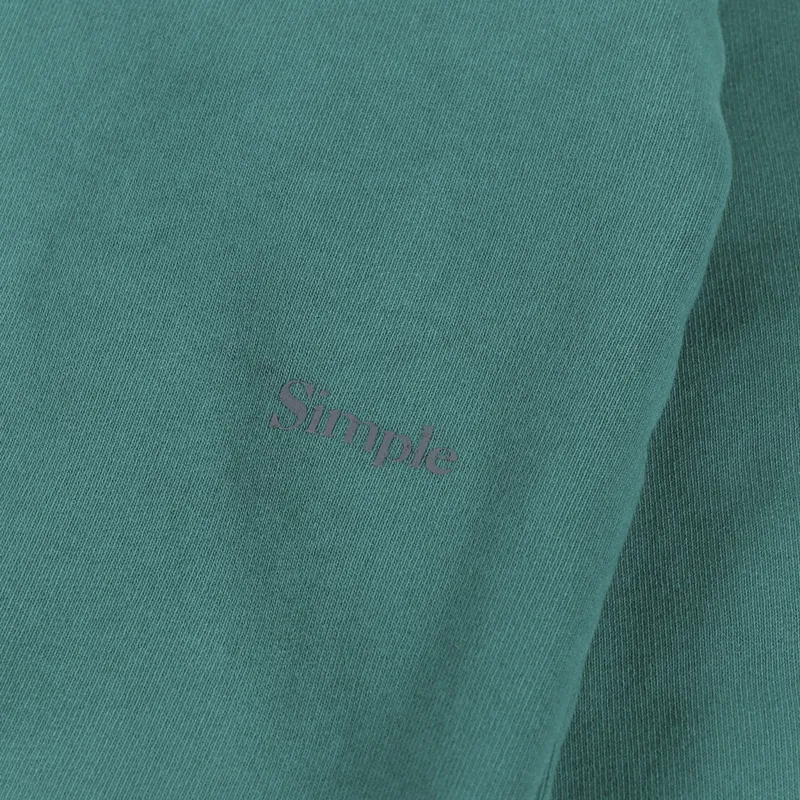 Simple Standard Issue Midweight Crew Sweat Dark Green-3