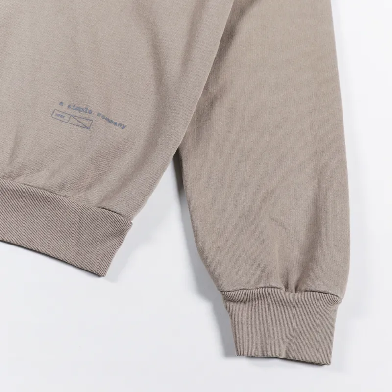 Simple Standard Issue Midweight Hoodie Sand-4