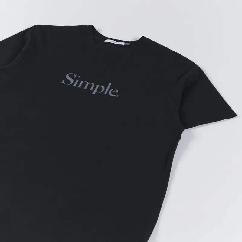 Simple Mens Short Sleeve Standard Issue T Shirt Black