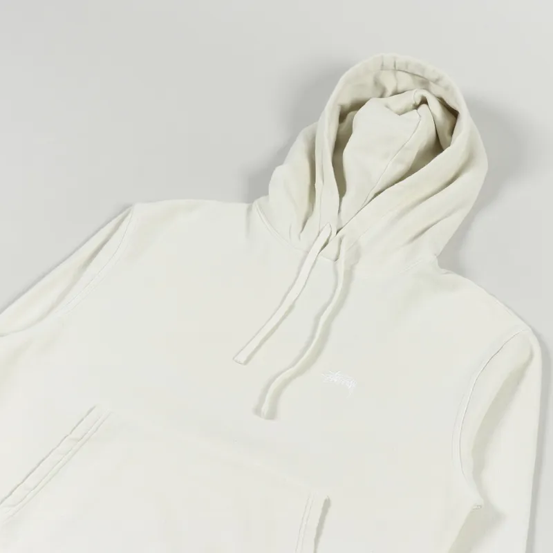 Stussy Stock Logo Hoodie Oatmeal Heather-2