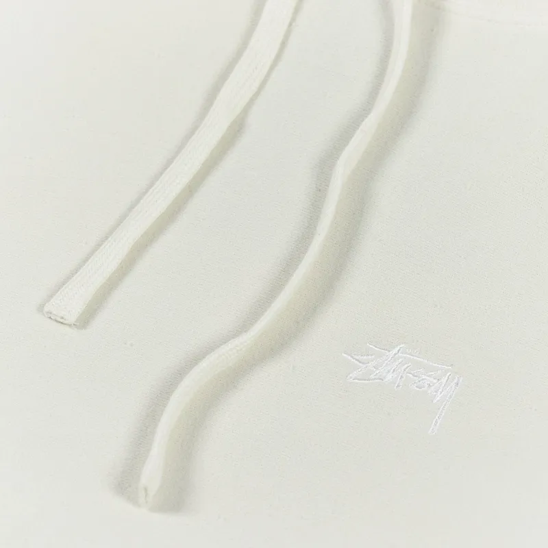 Stussy Stock Logo Hoodie Oatmeal Heather-5