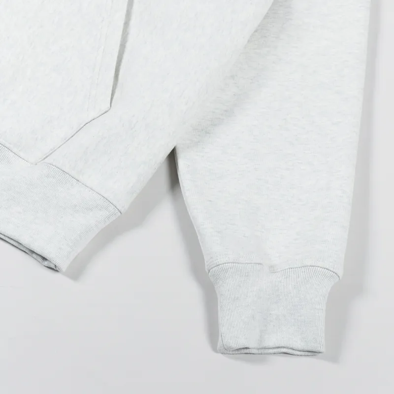 Stussy Stock Logo Applique Hoodie Ash Heather-5