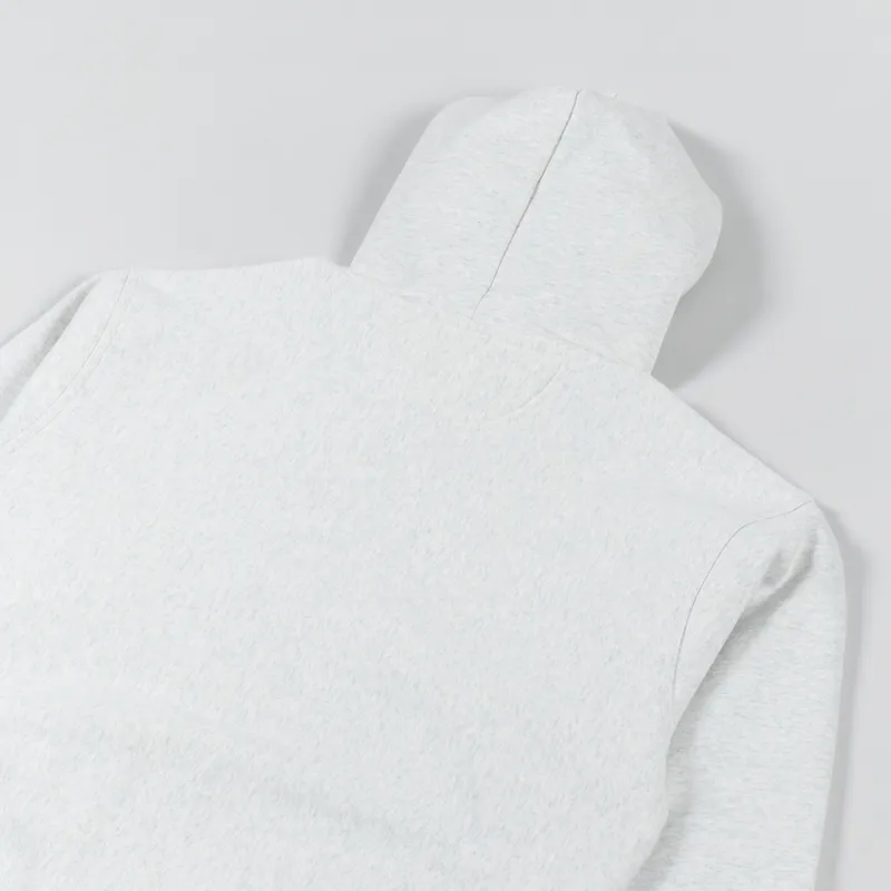 Stussy Stock Logo Applique Hoodie Ash Heather-3