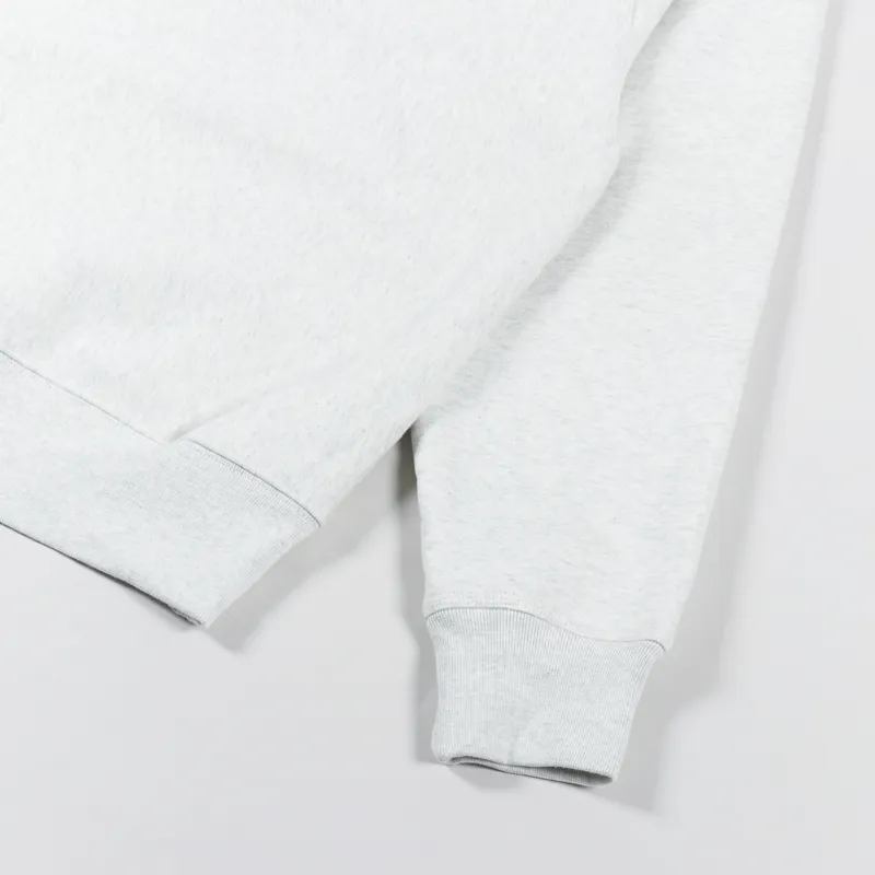 Stussy Stock Logo Applique Hoodie Ash Heather-4