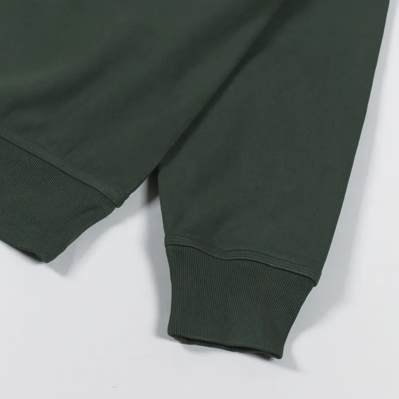 Stussy Stock Logo Crew Sweat Forest-5