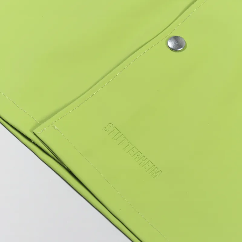 Stutterheim Stockholm Waterproof Jacket Lima Bean Green-9