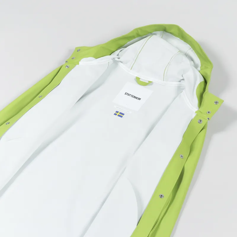 Stutterheim Stockholm Waterproof Jacket Lima Bean Green-4