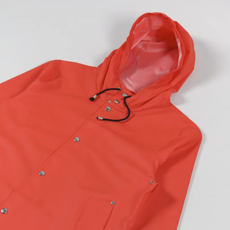 Stutterheim Stockholm Waterproof Jacket Fade Red-3