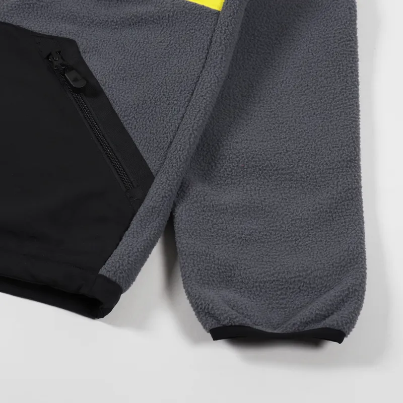 The North Face Steep Tech Full Zip Fleece Grey Black Yellow-6